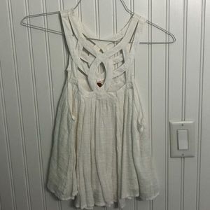 Free People White Tank Top